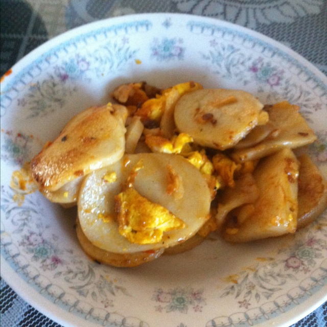 鸡蛋炒年糕