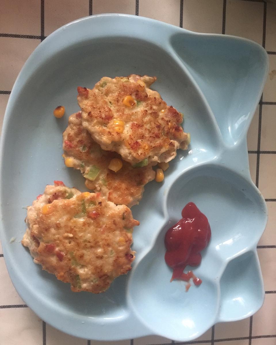 香煎鸡肉饼