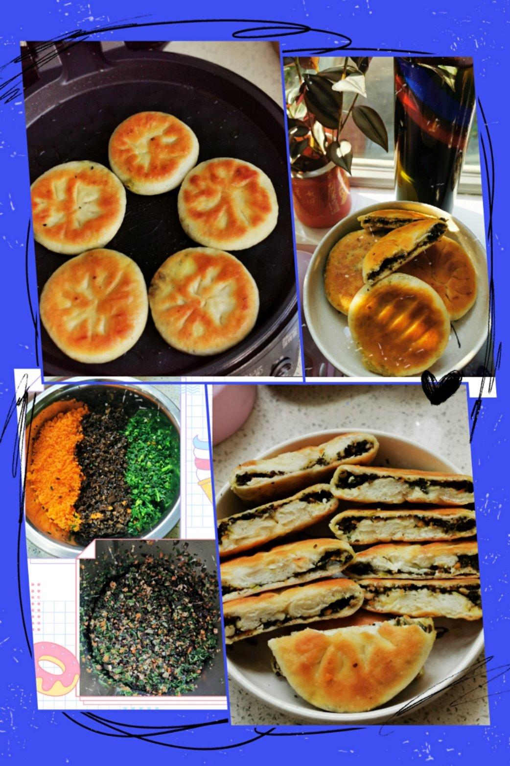 韭菜三鲜馅饼（发面）