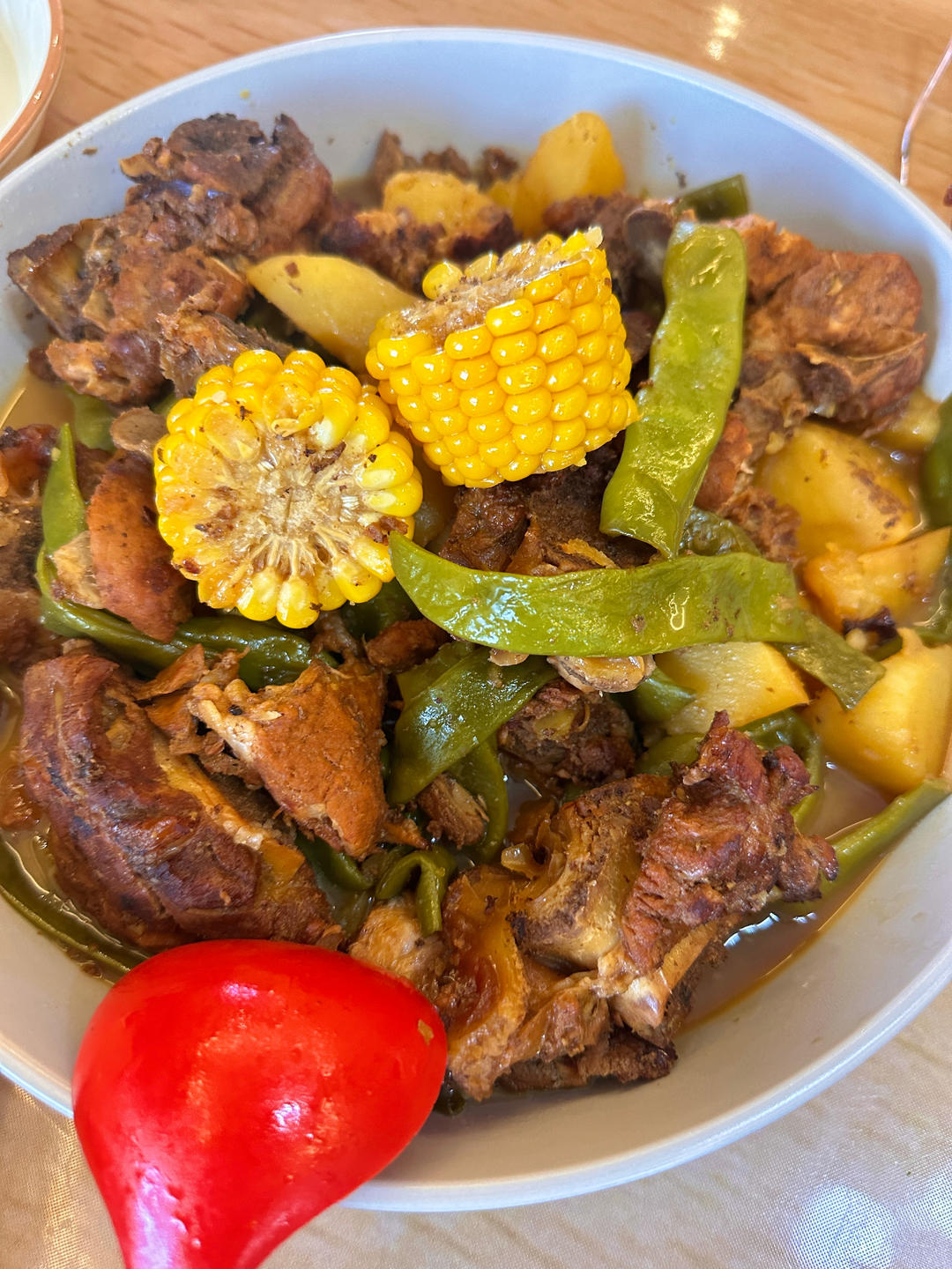 硬菜代表--排骨炖豆角土豆（豆角焖面胚子）