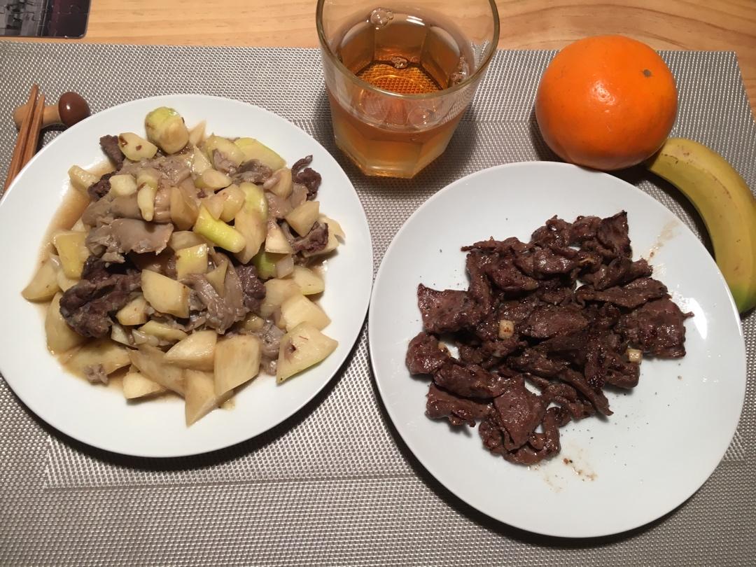 茭白炒牛肉