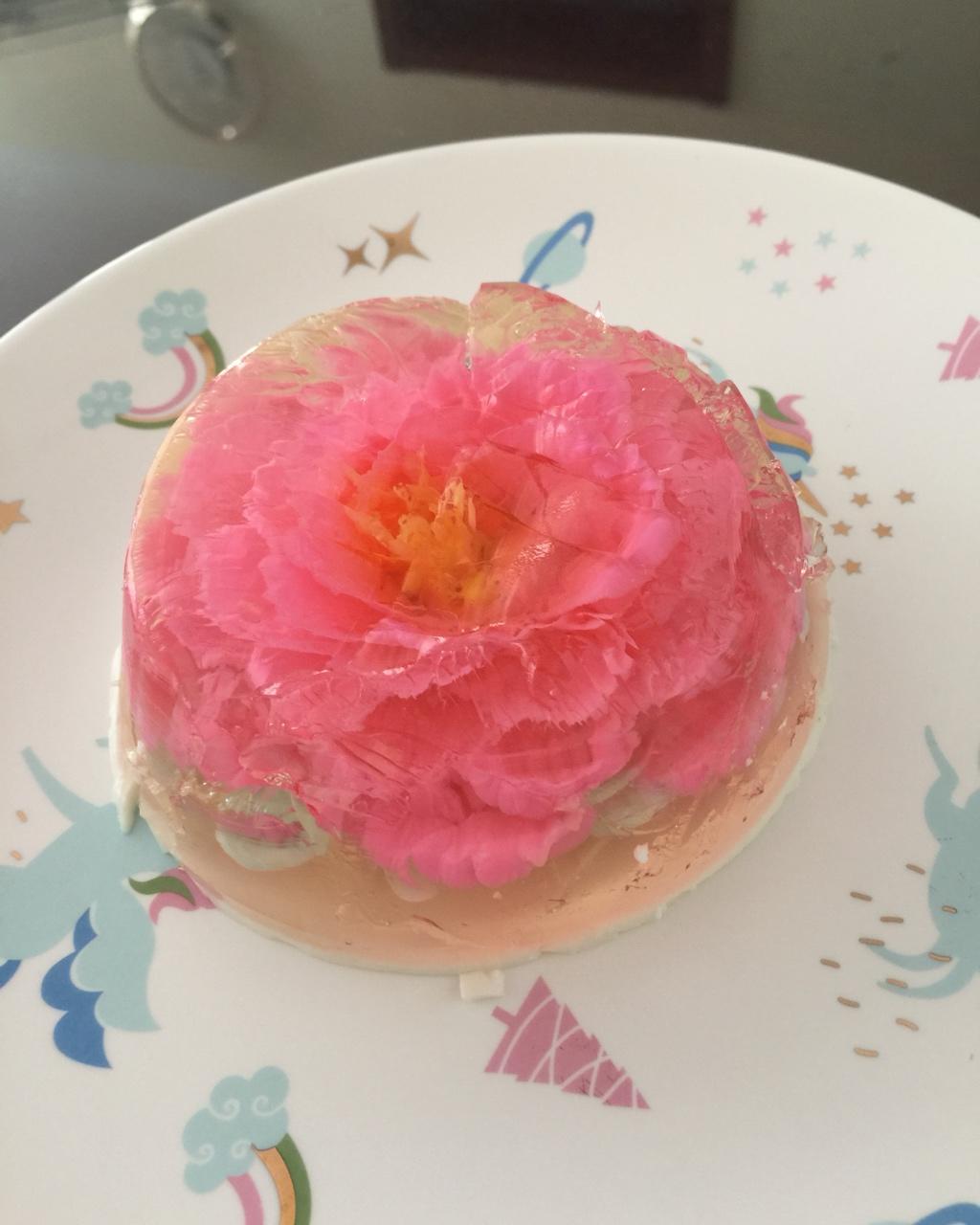 烘培颜值控做的3d果冻花 萌萌哒