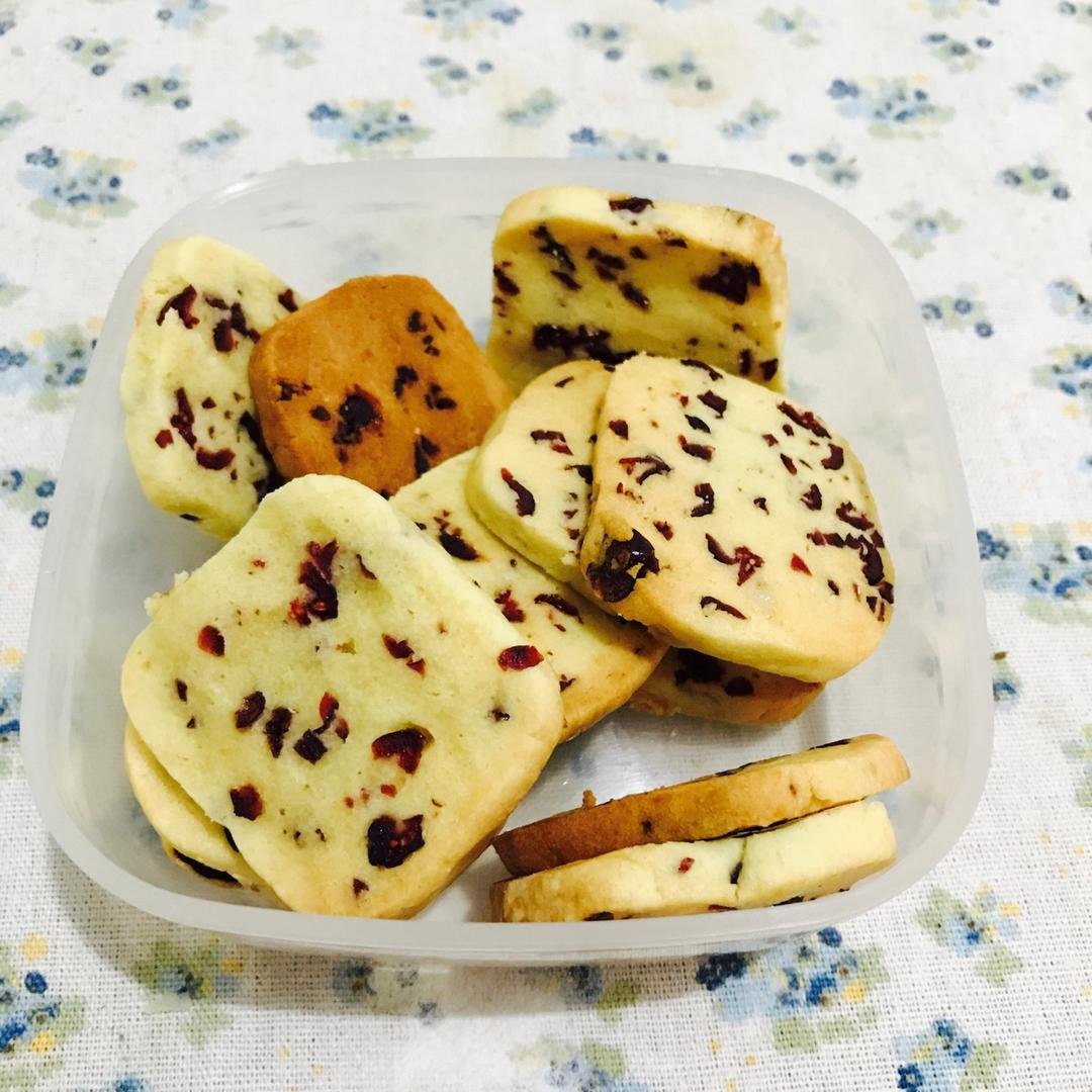 低糖少油版蔓越莓饼干