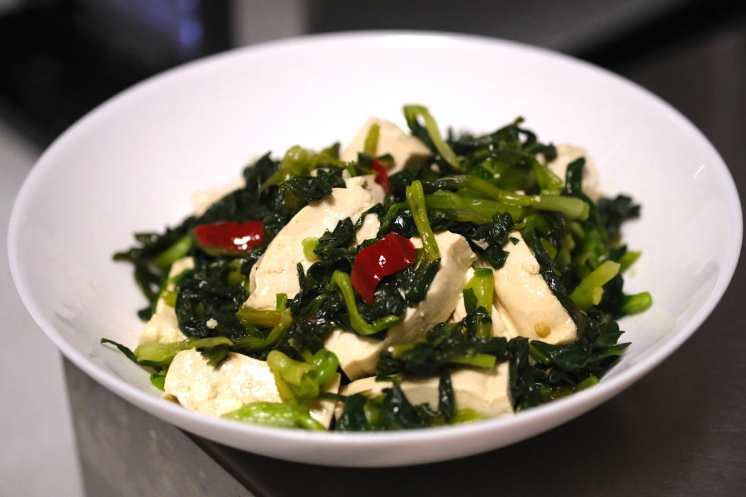 暴腌小白菜炒豆干