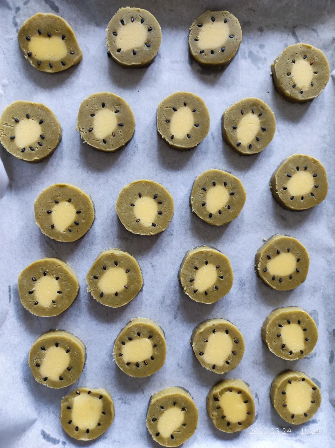 抹茶猕猴桃黄油饼干