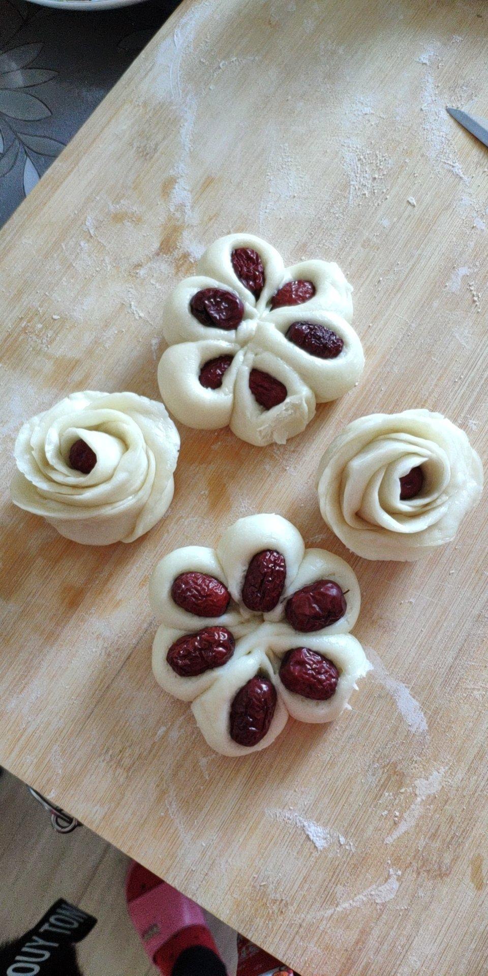 七夕礼物·玫瑰花馒头