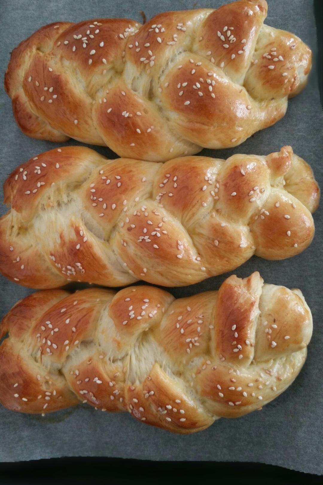 酸奶辫子面包（一次发酵）