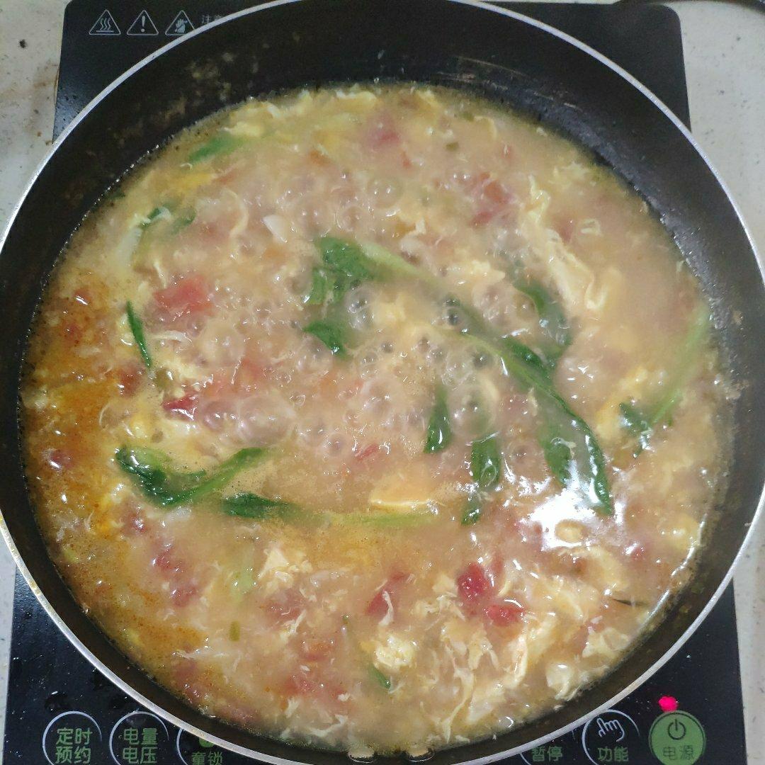 西红柿鸡蛋疙瘩汤