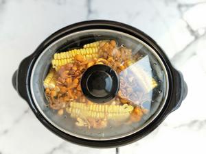 【汉美驰慢炖锅】虫草花玉米猪骨汤的做法 步骤11