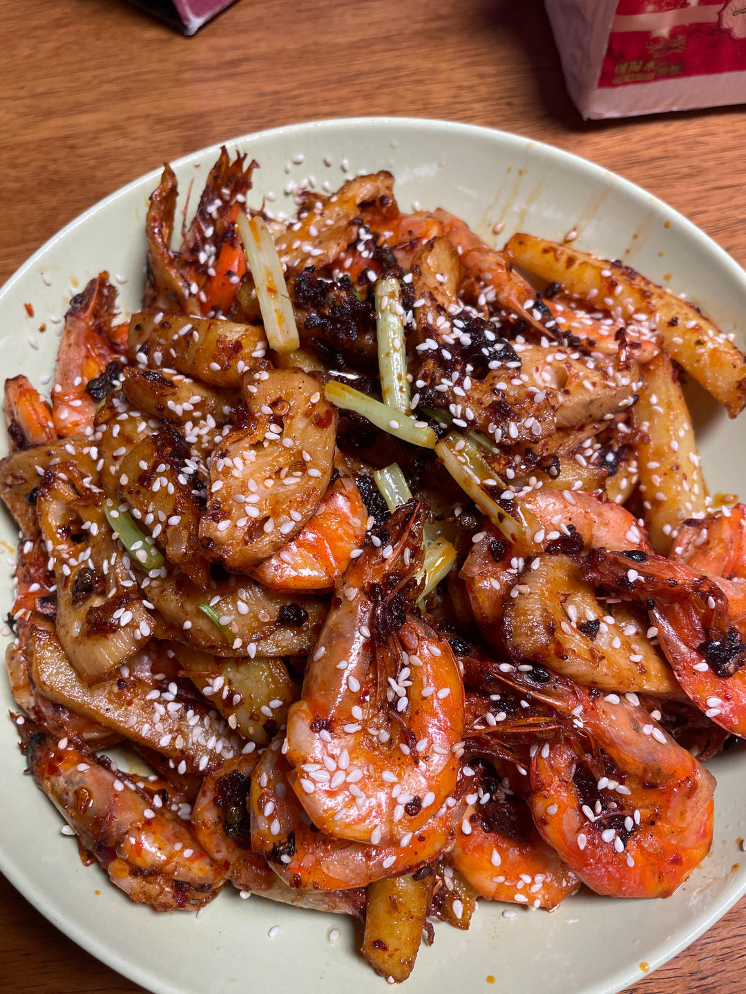 干锅鸡翅香辣虾🍤