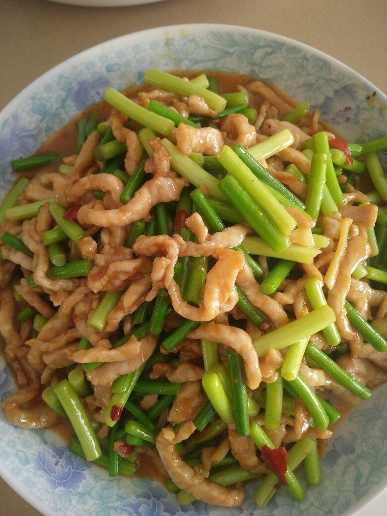 蒜薹炒肉丝