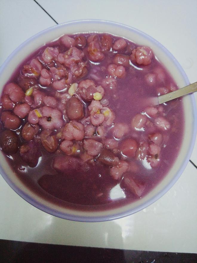 红豆薏仁紫薯粥的做法