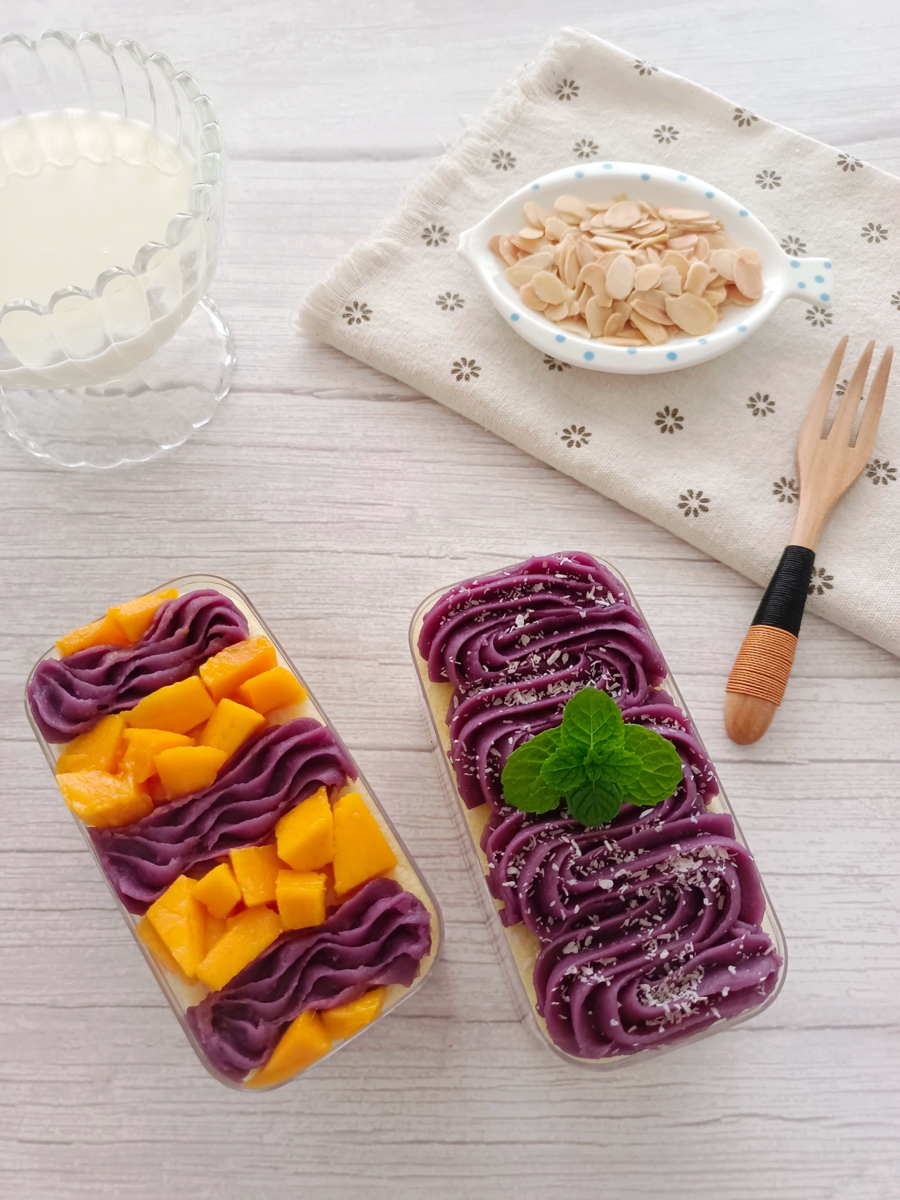 紫薯芋泥麻薯‼️可可盒子蛋糕‼️附万能芋泥配方