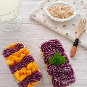 紫薯芋泥麻薯‼️可可盒子蛋糕‼️附万能芋泥配方