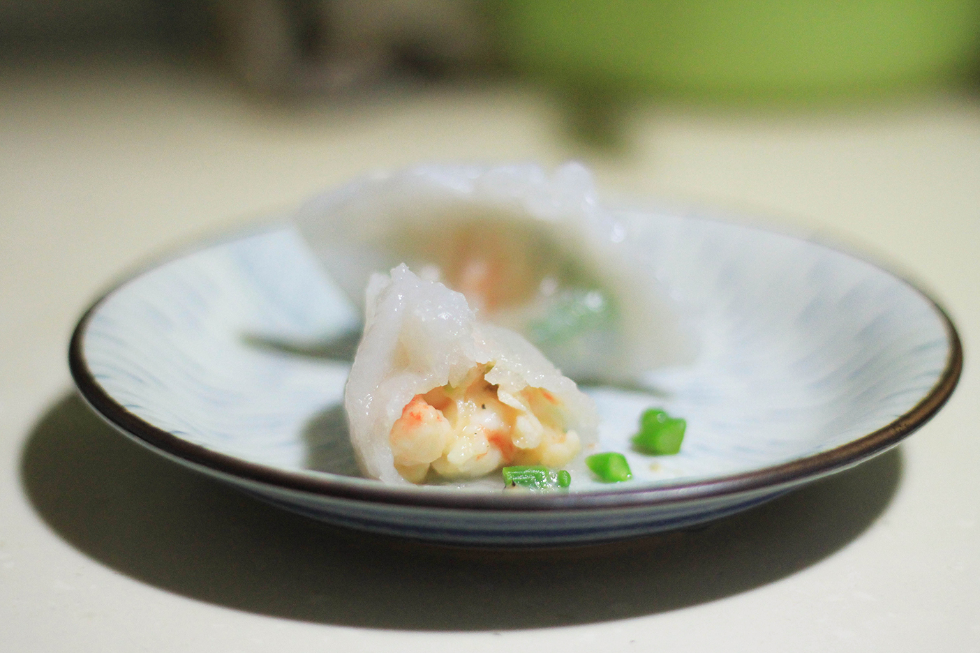 弯梳虾饺