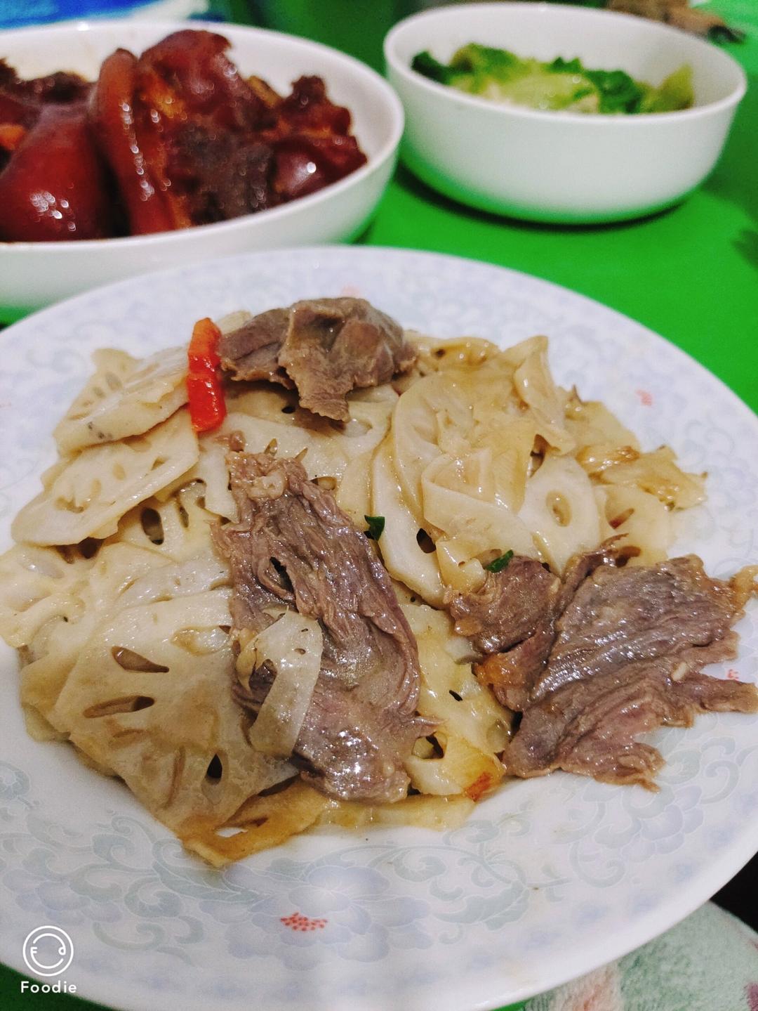藕片炒肉
