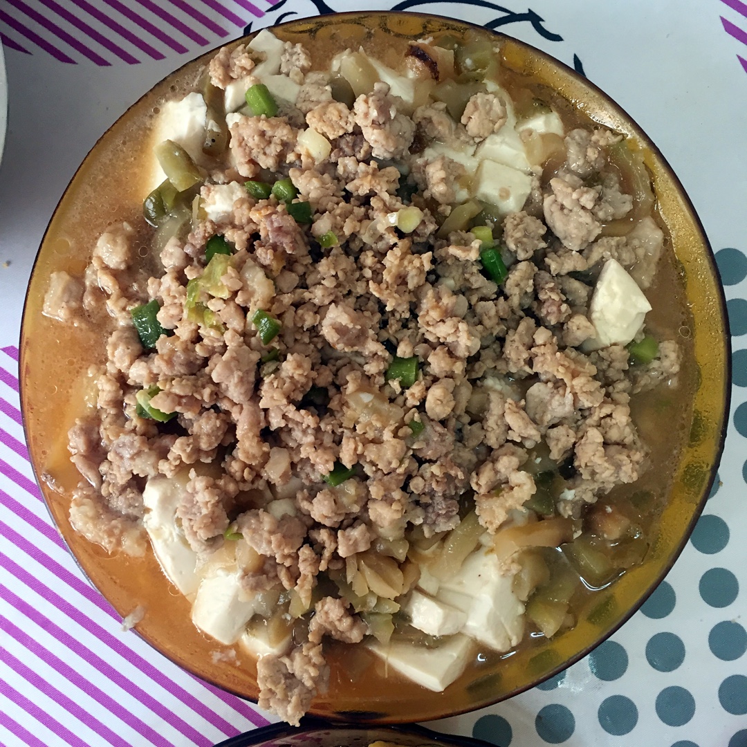 肉末蒸豆腐
