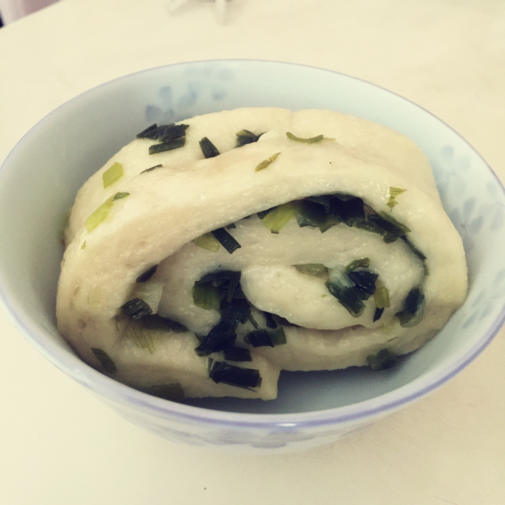 葱香火腿花卷