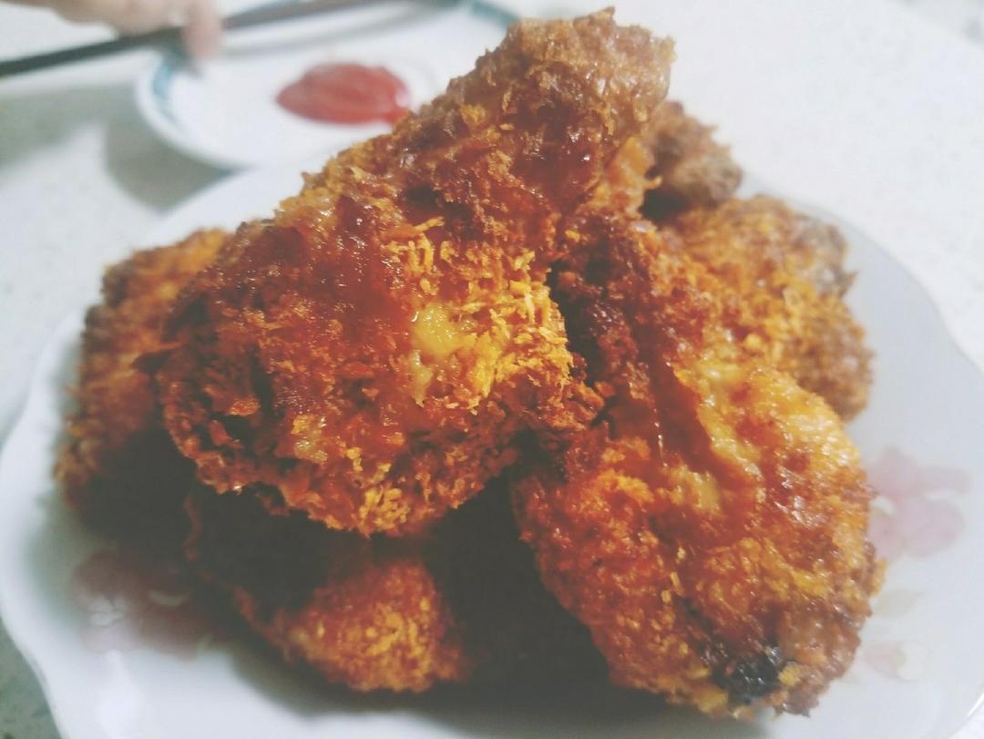 黄金脆皮炸鸡腿（空气炸锅版）“咔吃～唔～”