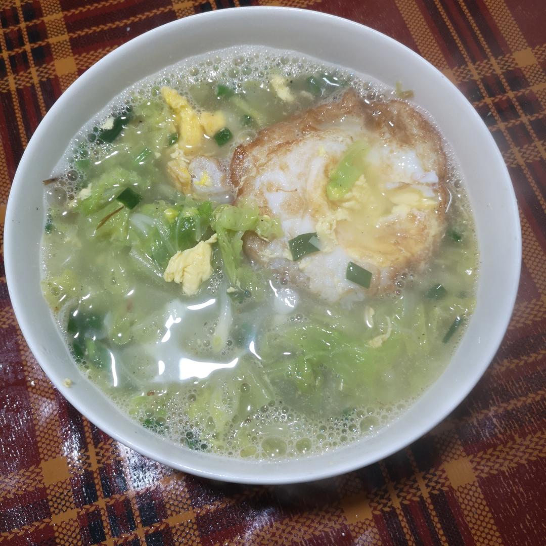 看着平平无奇却很鲜美的白菜鸡蛋汤