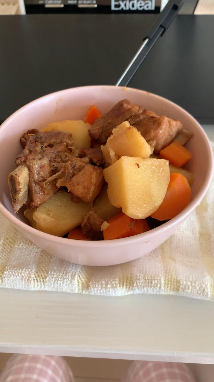 🔥巨好吃的红烧排骨炖土豆❗️懒人版轻松做拿手菜