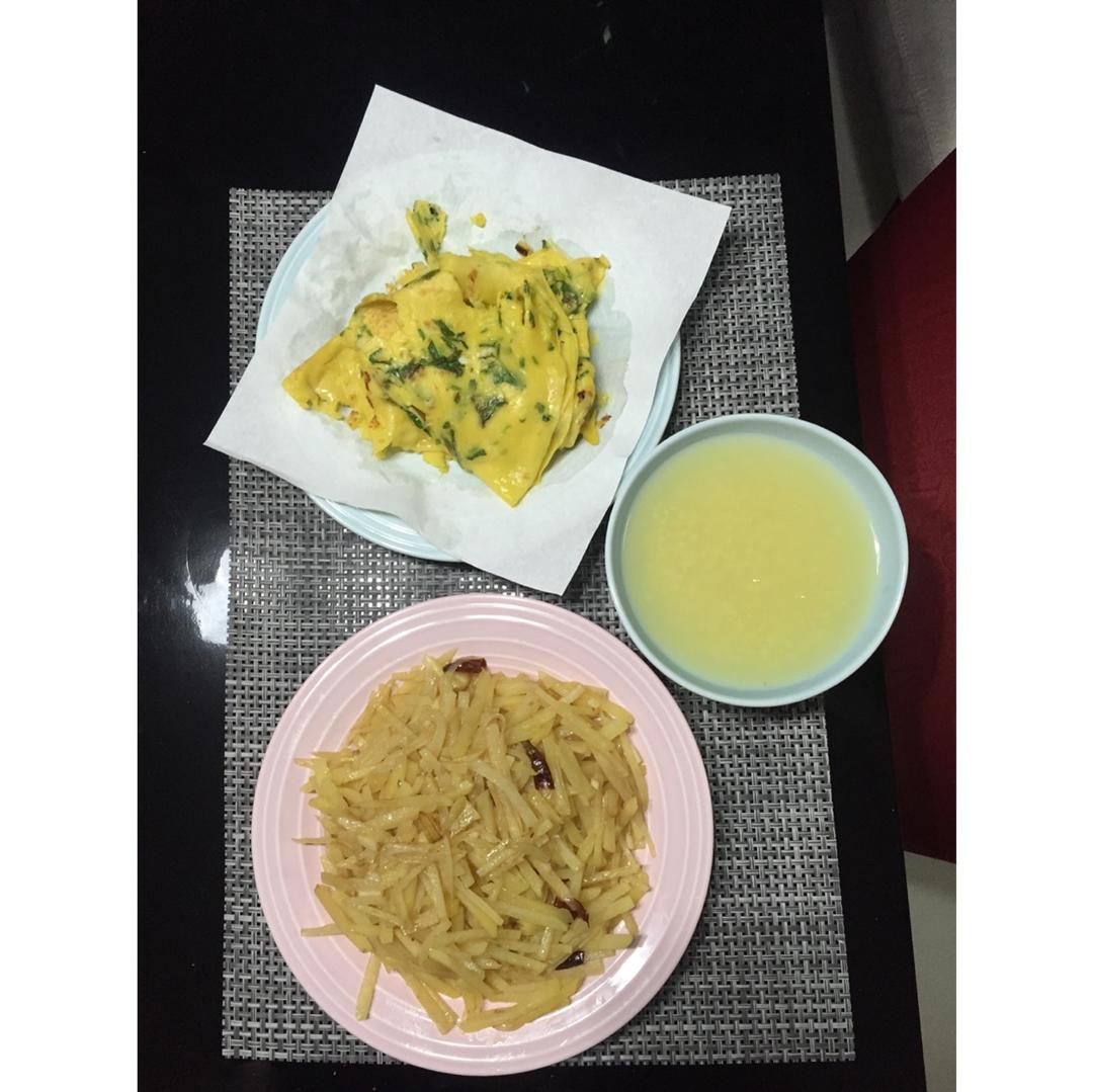 葱花鸡蛋饼