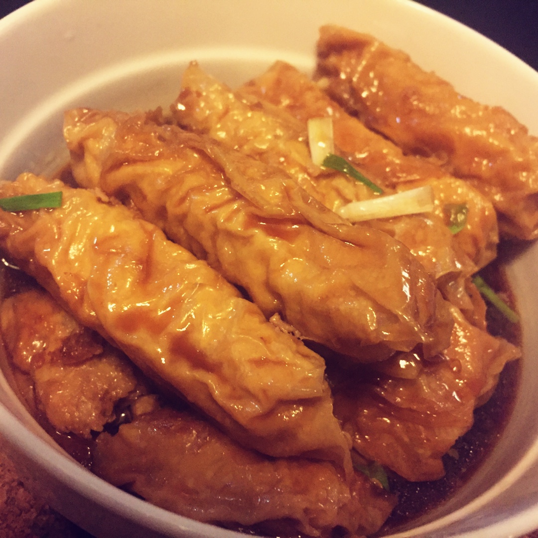 uluyss做的豆腐衣包肉
