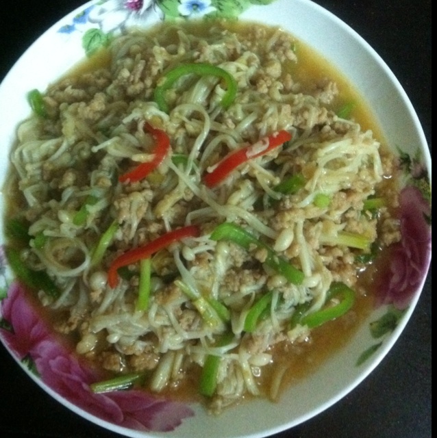 肉末金针菇
