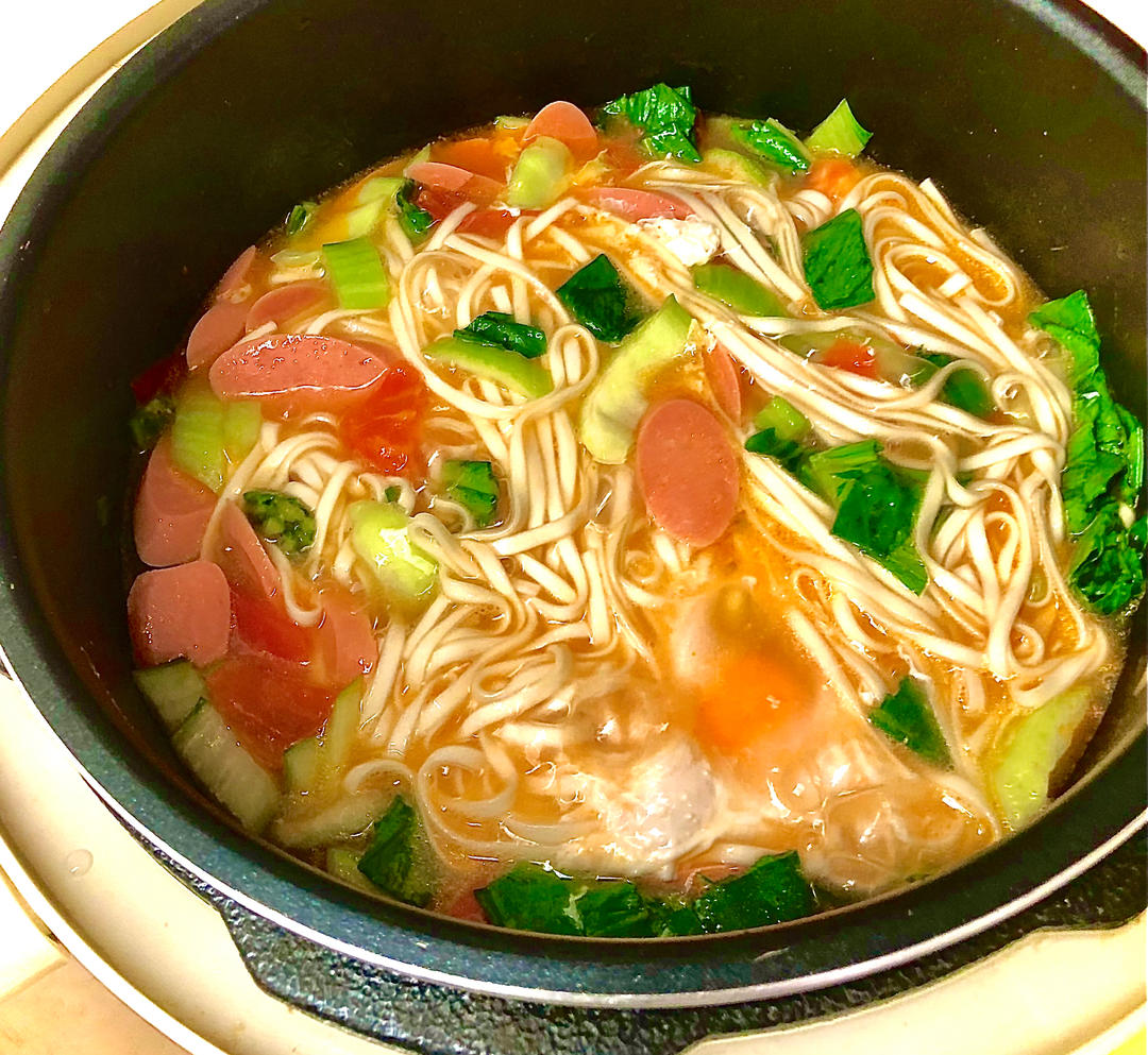 恨不得抱着锅舔的番茄鸡蛋面