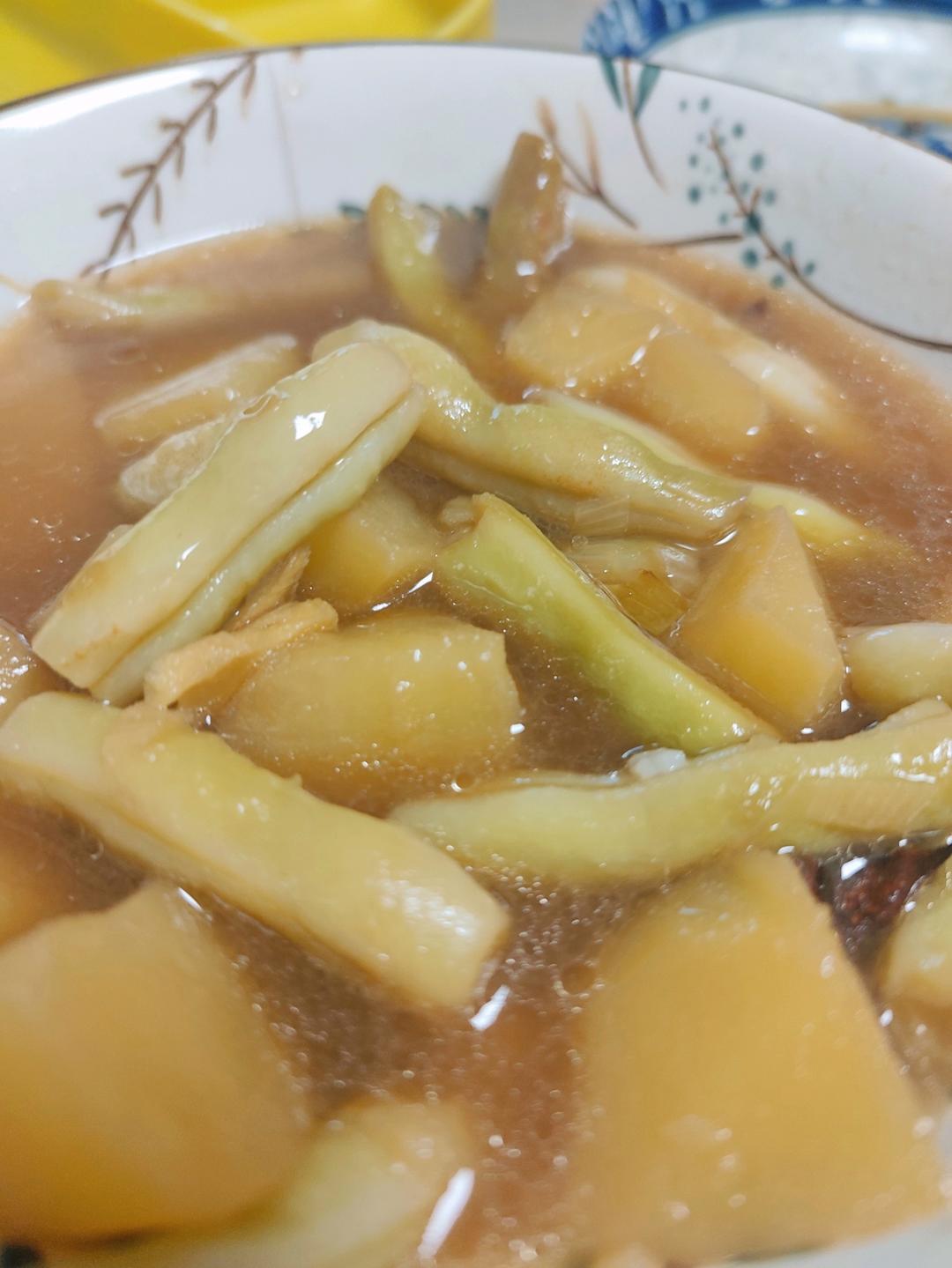 豆角炖土豆极简版💜