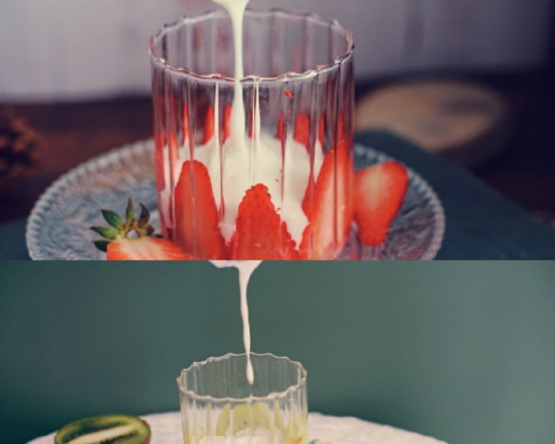 缤纷🍧水果酸奶杯  |  3分钟就搞定的做法 步骤3