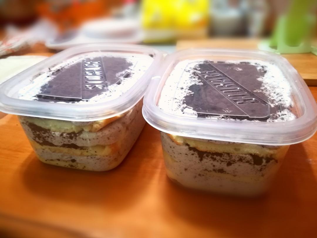 茶茶爱喝茶不喝咖啡做的好吃到流泪的奥利奥咸奶油盒子蛋糕