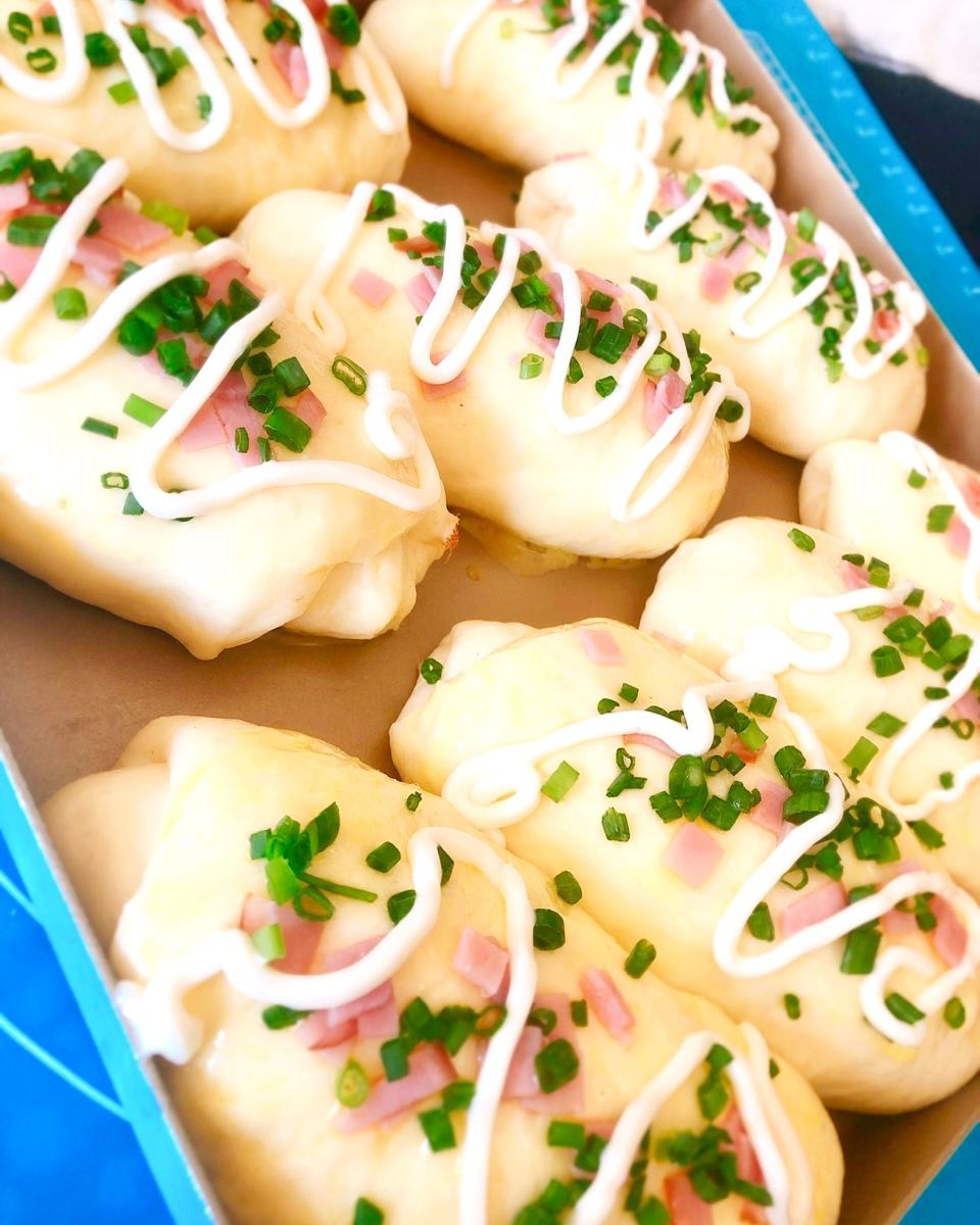 香葱火腿肉松面包