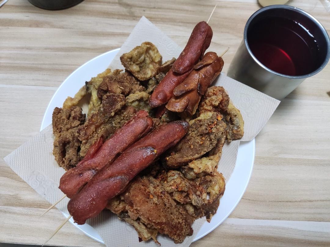 炸平菇（孜然、椒盐味）