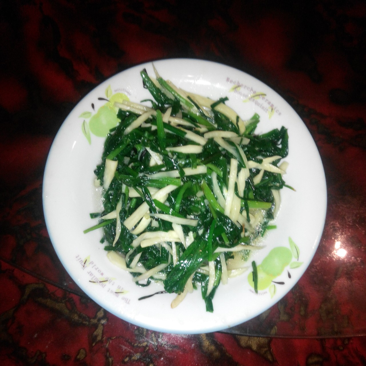千张丝炒韭菜
