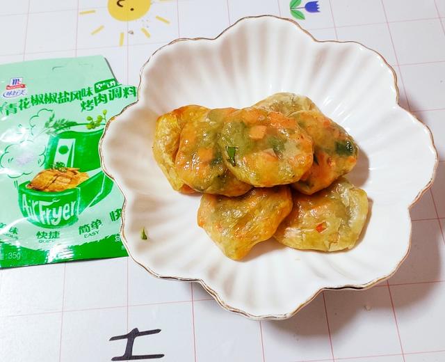 青花椒盐葱油饼的做法