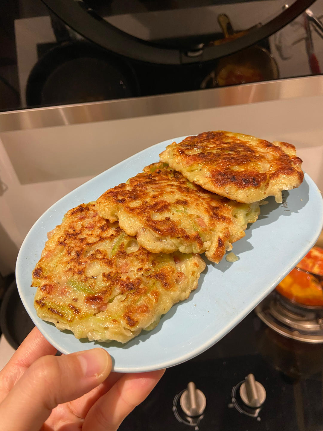 时令菜丝瓜饼又香又嫩