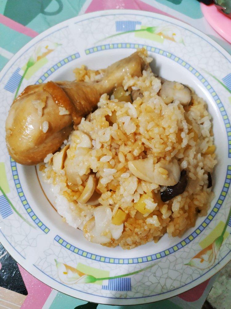 电饭锅蜜汁鸡腿饭