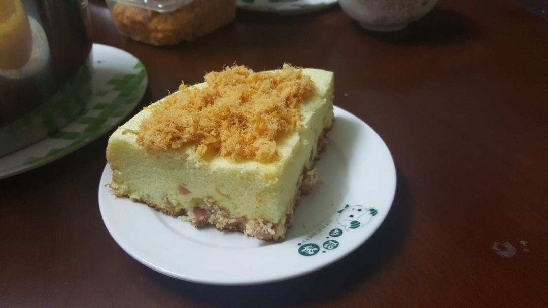葱香火腿咸蛋糕