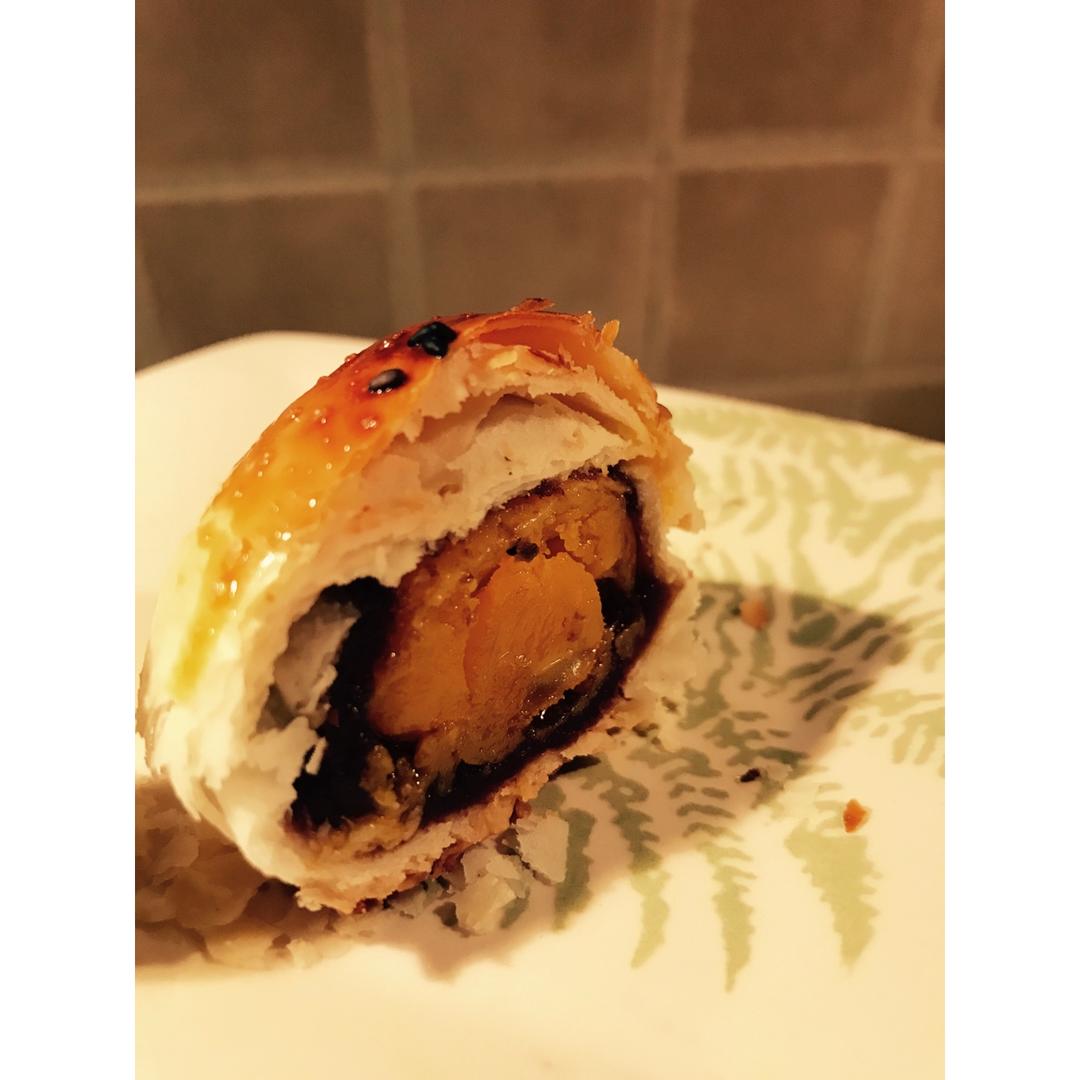 蛋黄酥~紫薯、抹茶、原味~花好月圆，中秋快乐~内附一次做六色蛋黄酥方法~