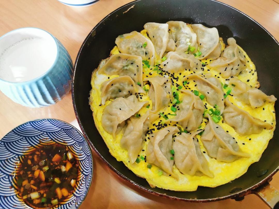 懒人快手抱蛋煎饺