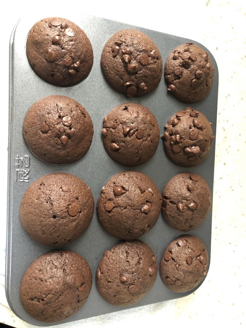 巨简单❗️超快速❗️巧克力玛芬蛋糕❗️好吃哭了