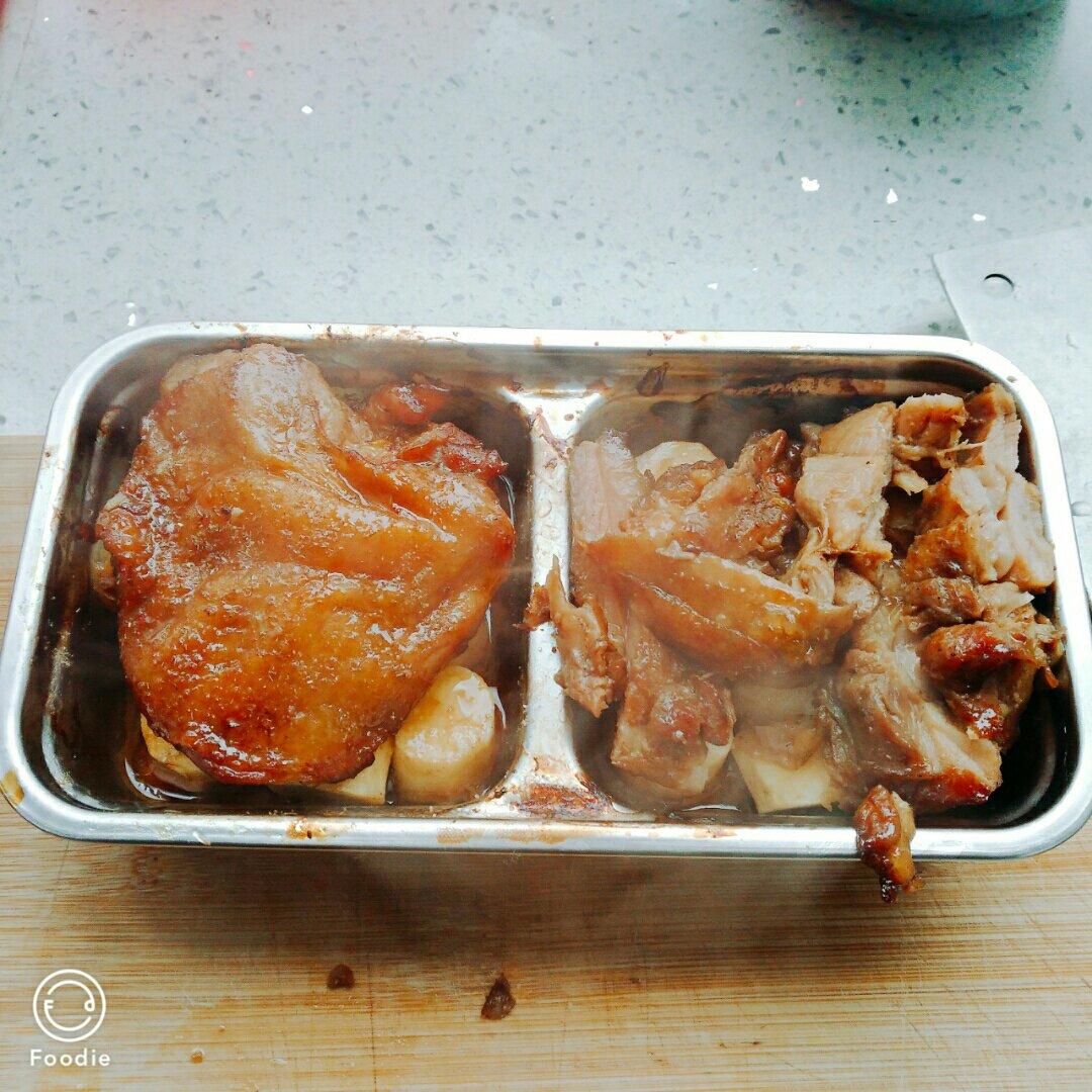 蜜汁酱烤板栗鸡腿
