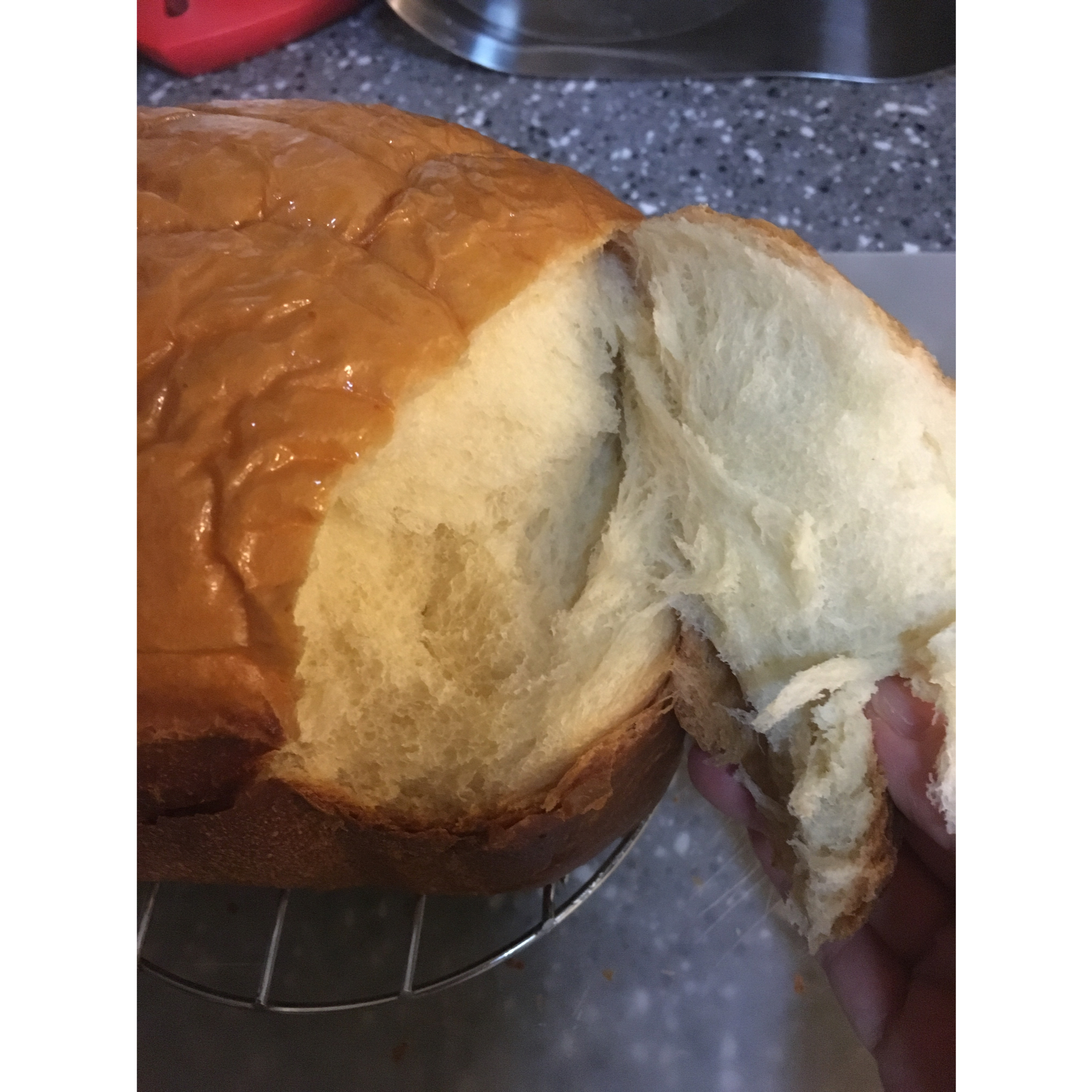 超级好吃的原味面包（面包机版）