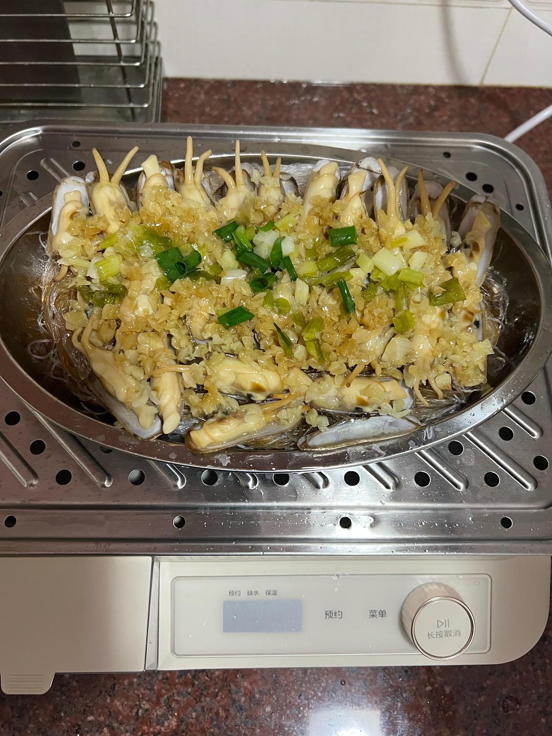 蒜蓉粉丝蒸海蛏