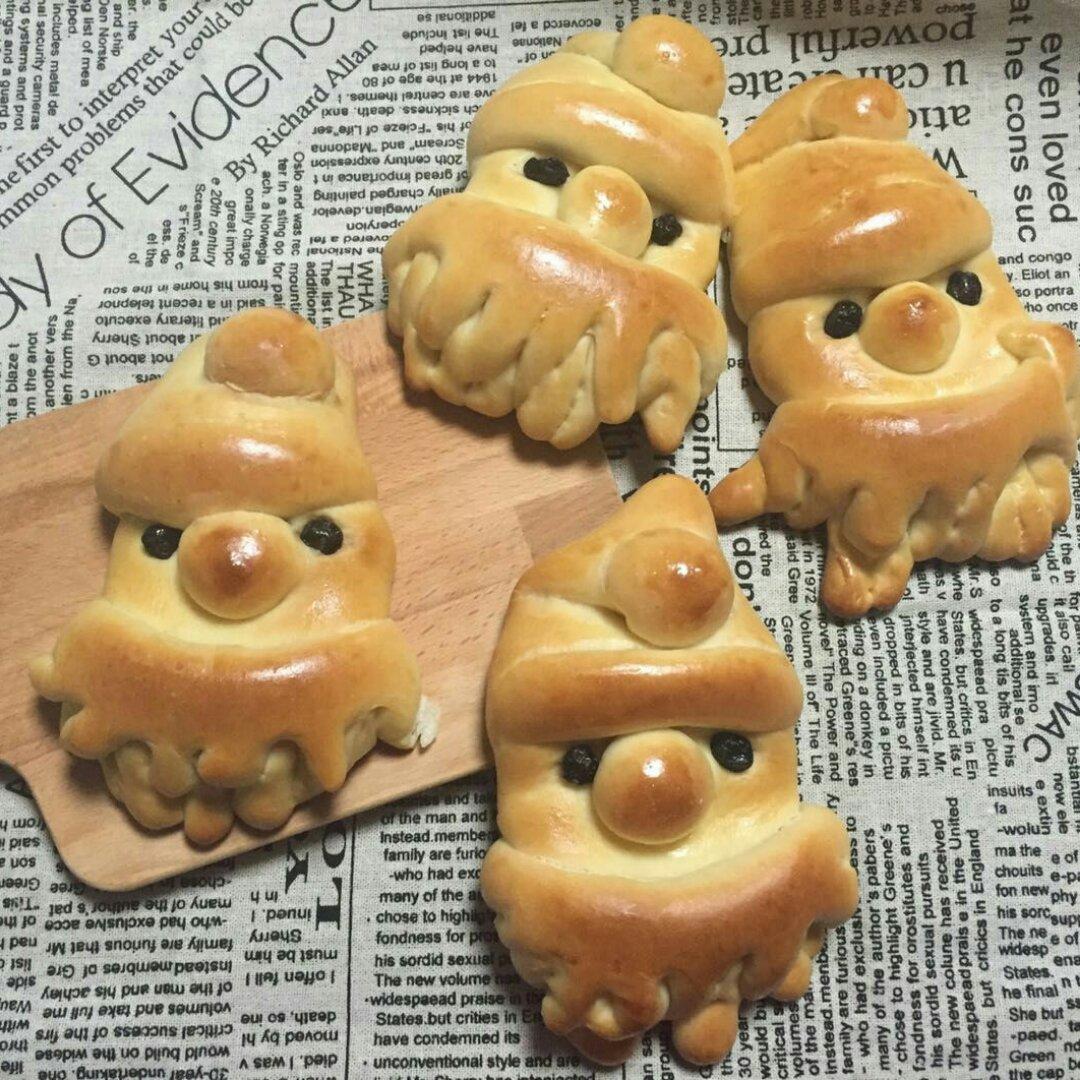 迷你圣诞老人面包