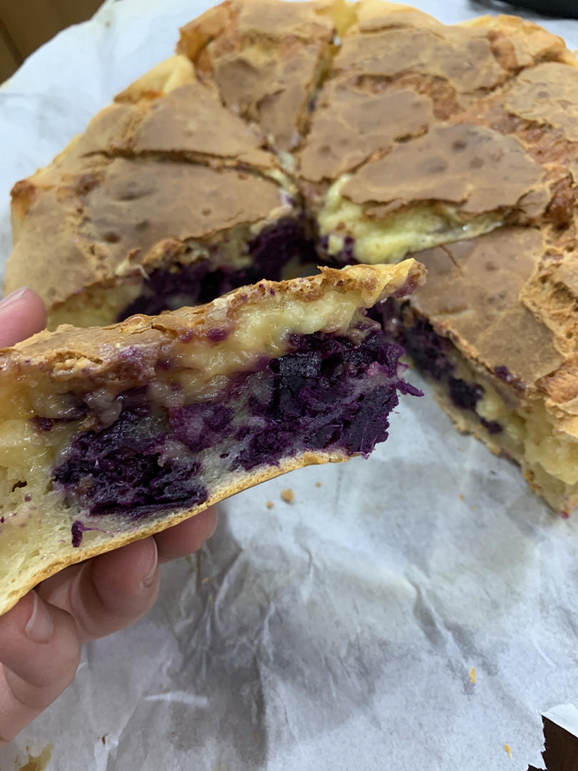 会爆浆的芝士芋泥烤年糕㊙️三重口感巨解馋