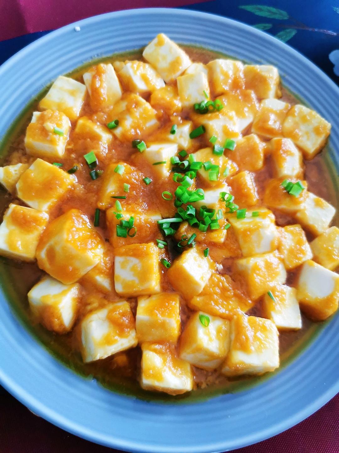 老丁的私房菜-蟹黄豆腐