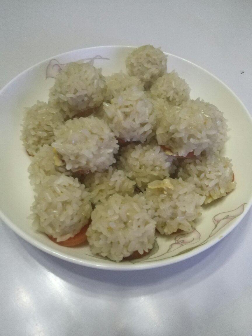 蒸糯米丸子