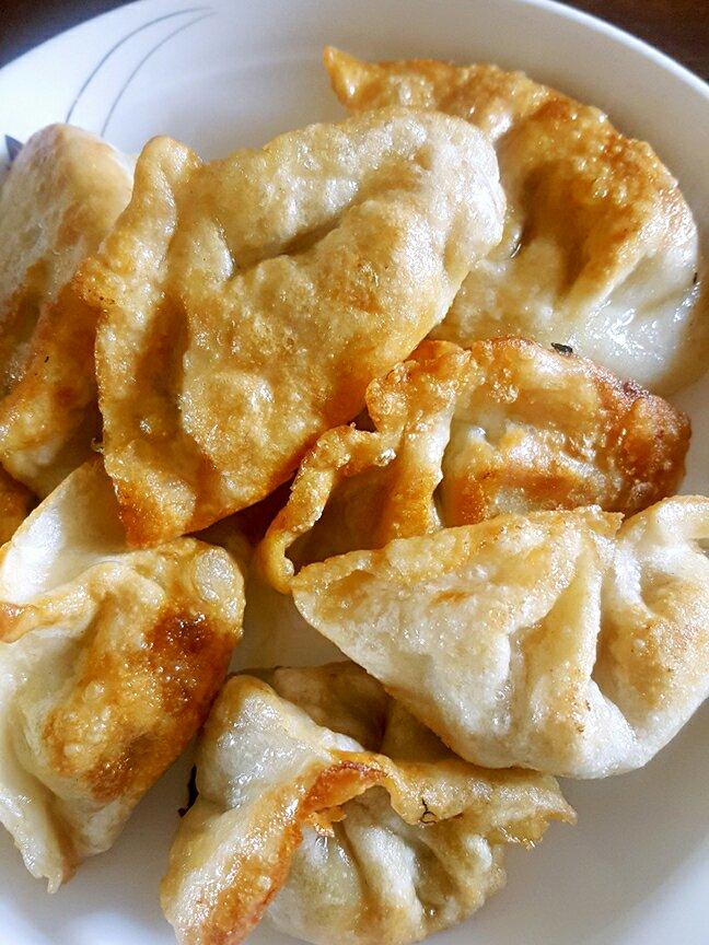 打败剩饺子之爱心煎饺。